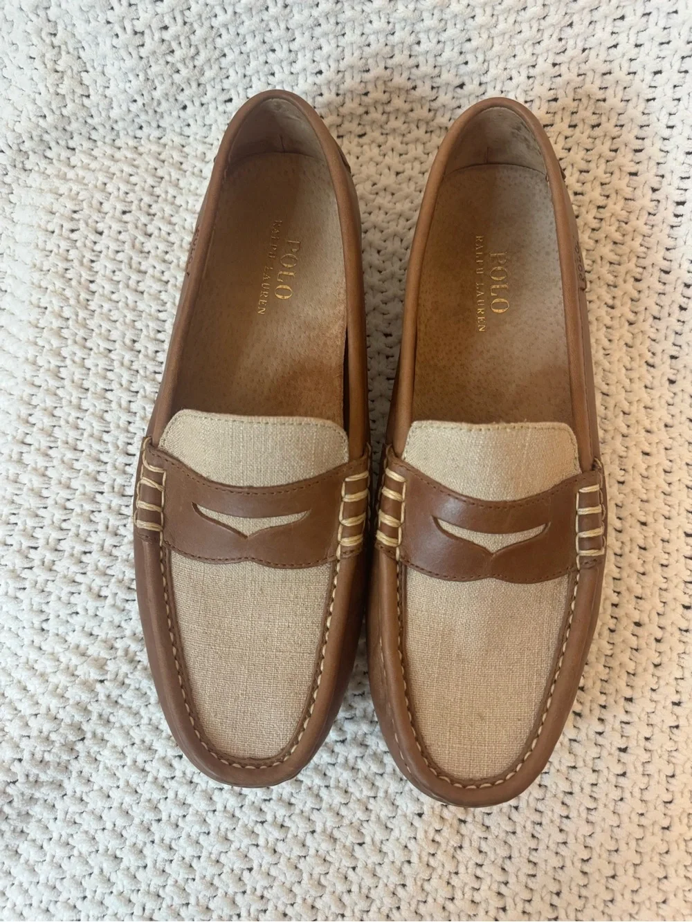 Polo Ralph Lauren Leather Driving Loafers Size 11.5D